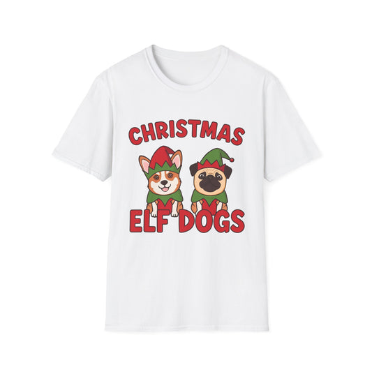 Christmas Elf Dogs T-shirt