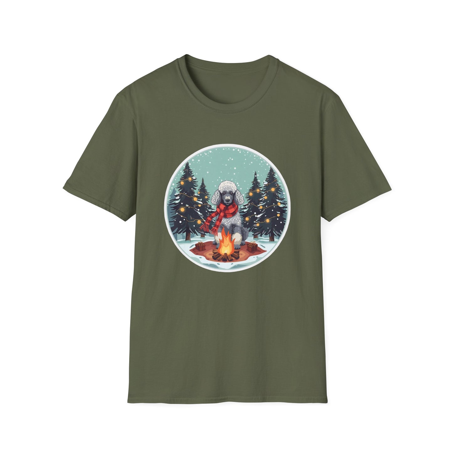 Poodle – Campfire Christmas T-shirt