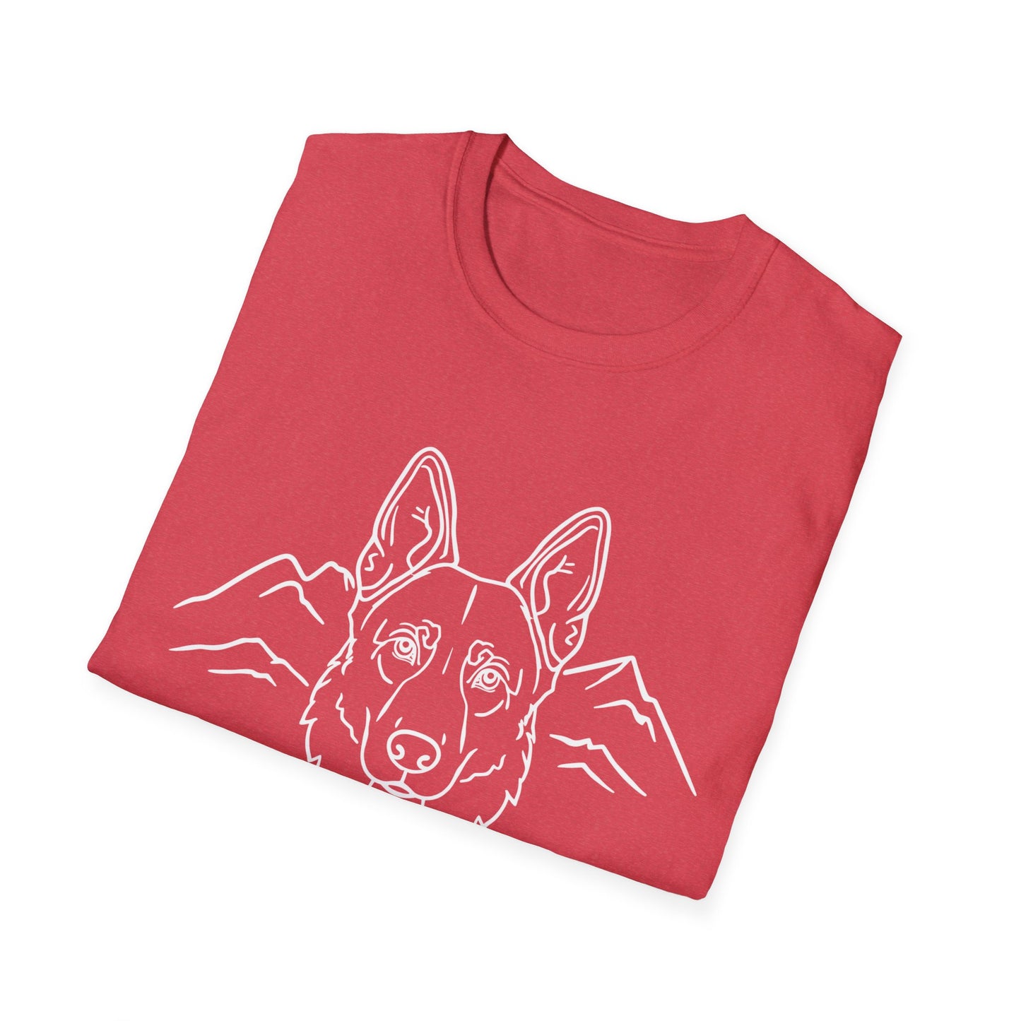 Dog Portrait Line Art German Shepherd