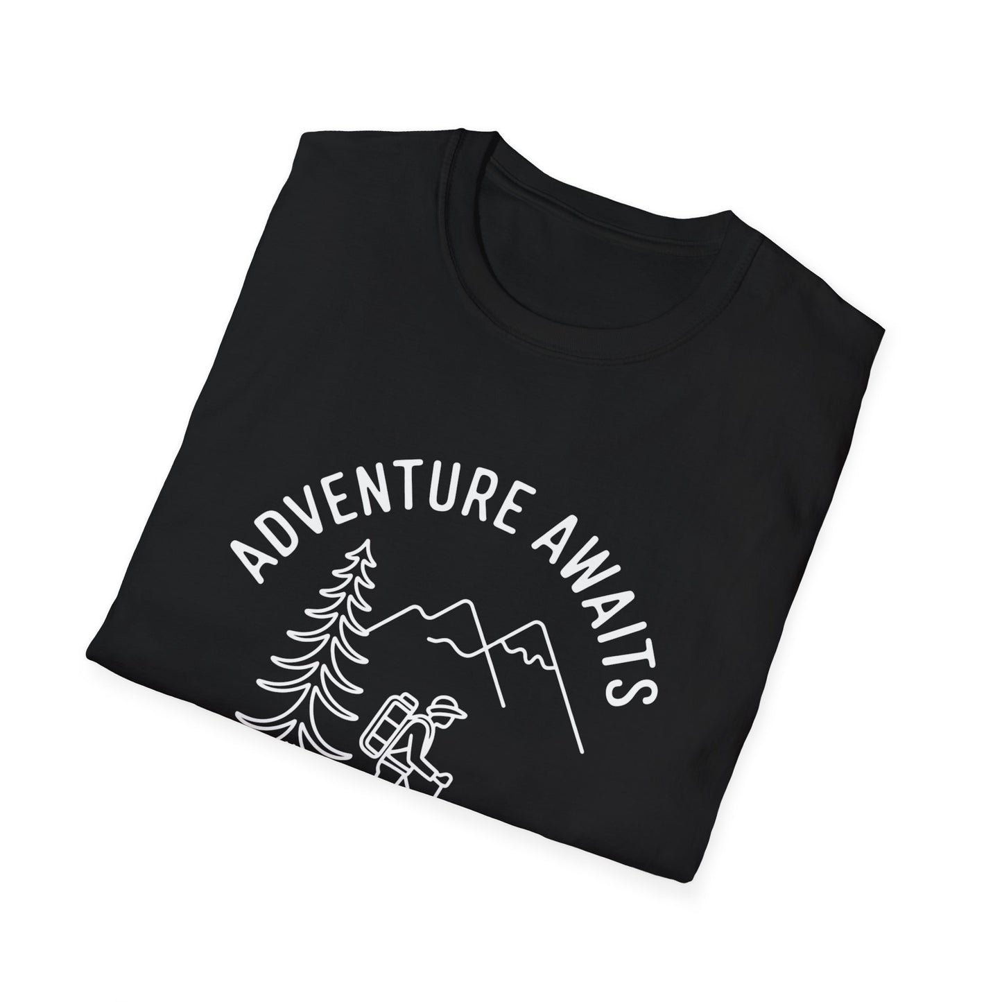 Adventure Awaits line art