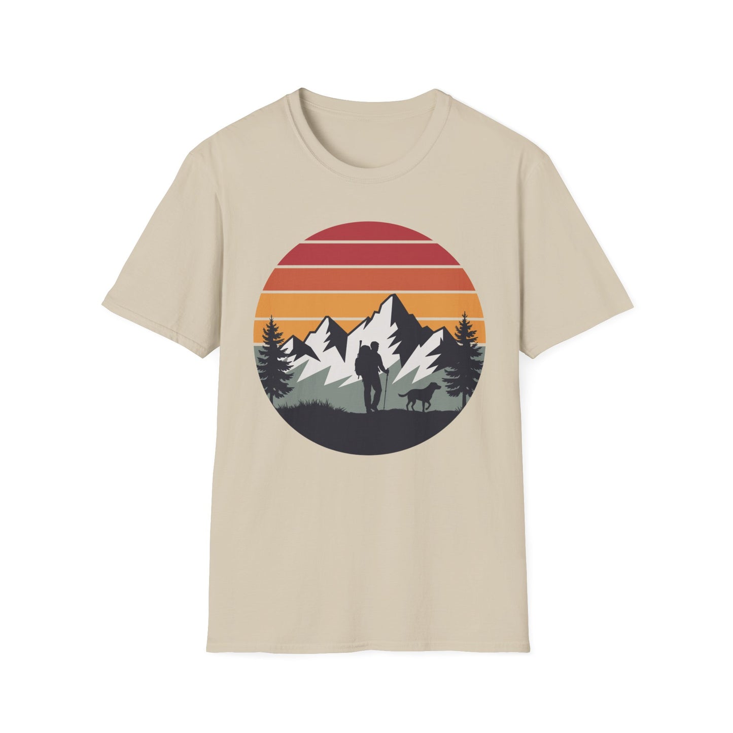 Hiker and Dog Walking