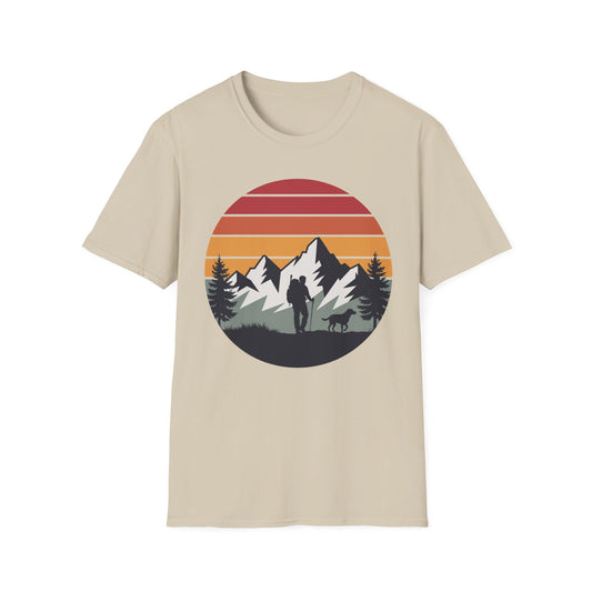 Hiker and Dog Walking