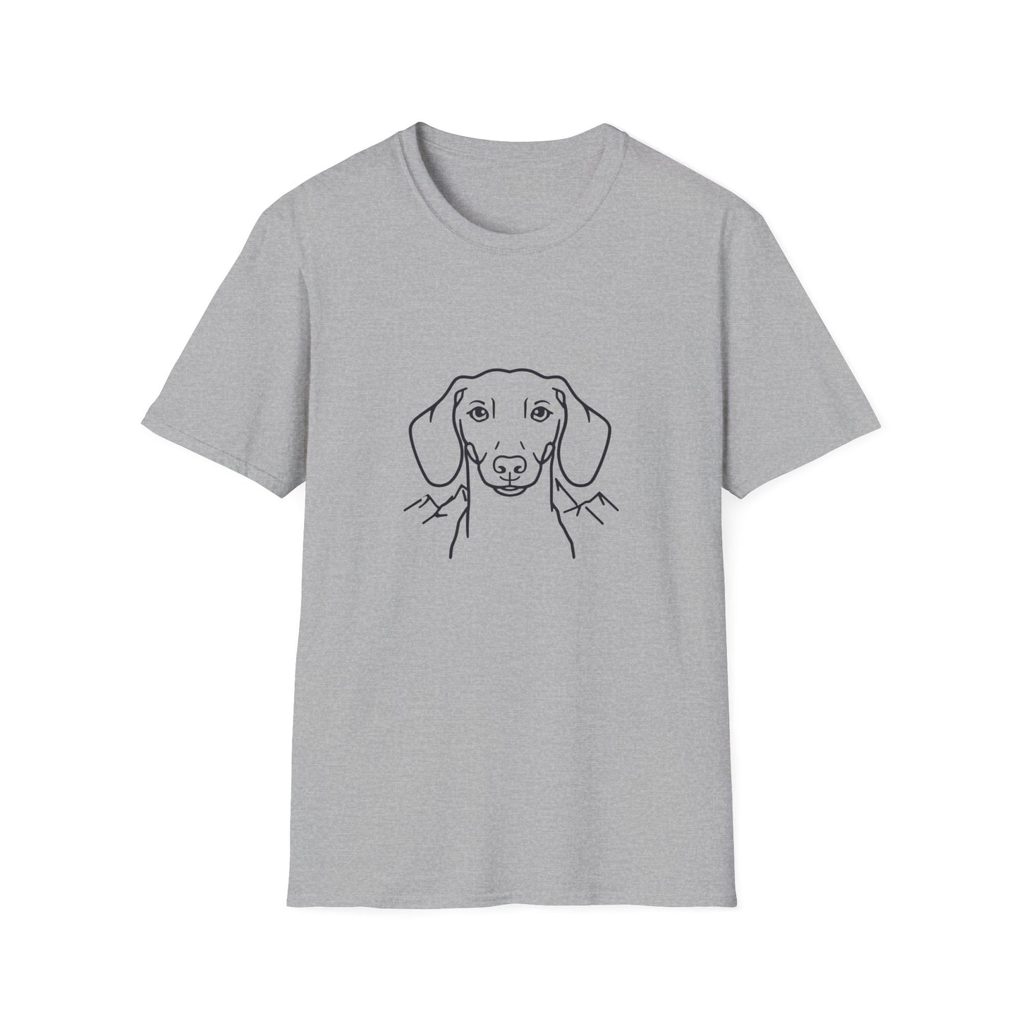 Dog Portrait Line Art Dachshund