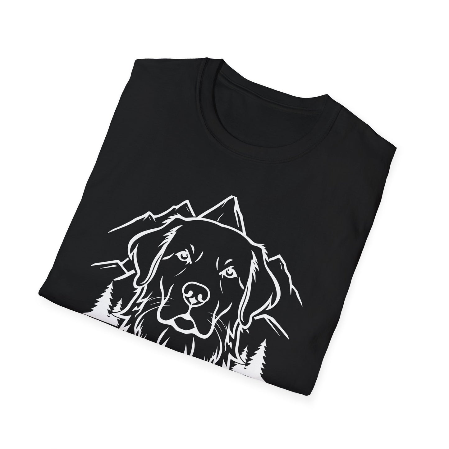 Dog Portrait Line Art Golden