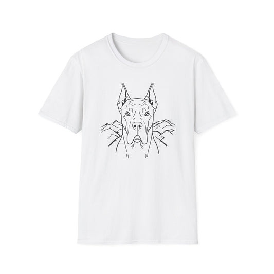Dog Portrait Line Art Great Dane