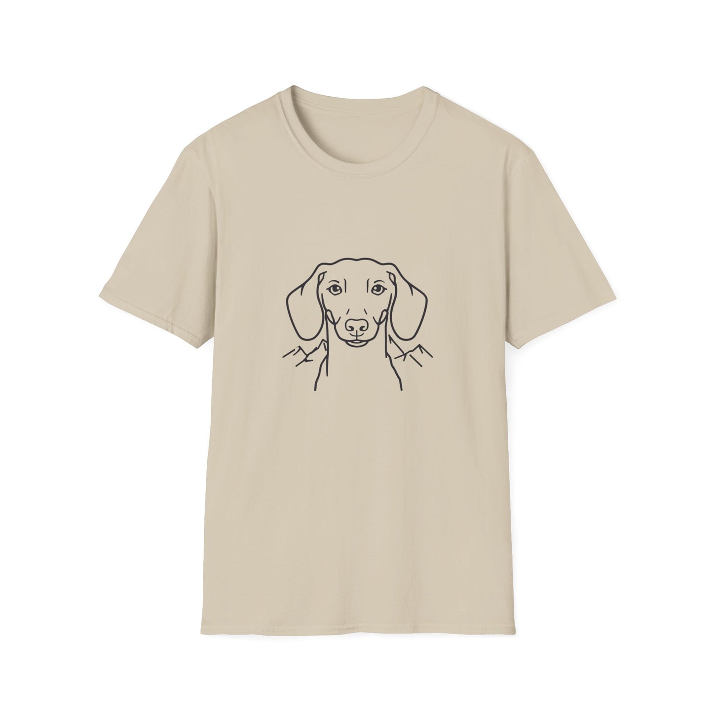 Dog Portrait Line Art Dachshund