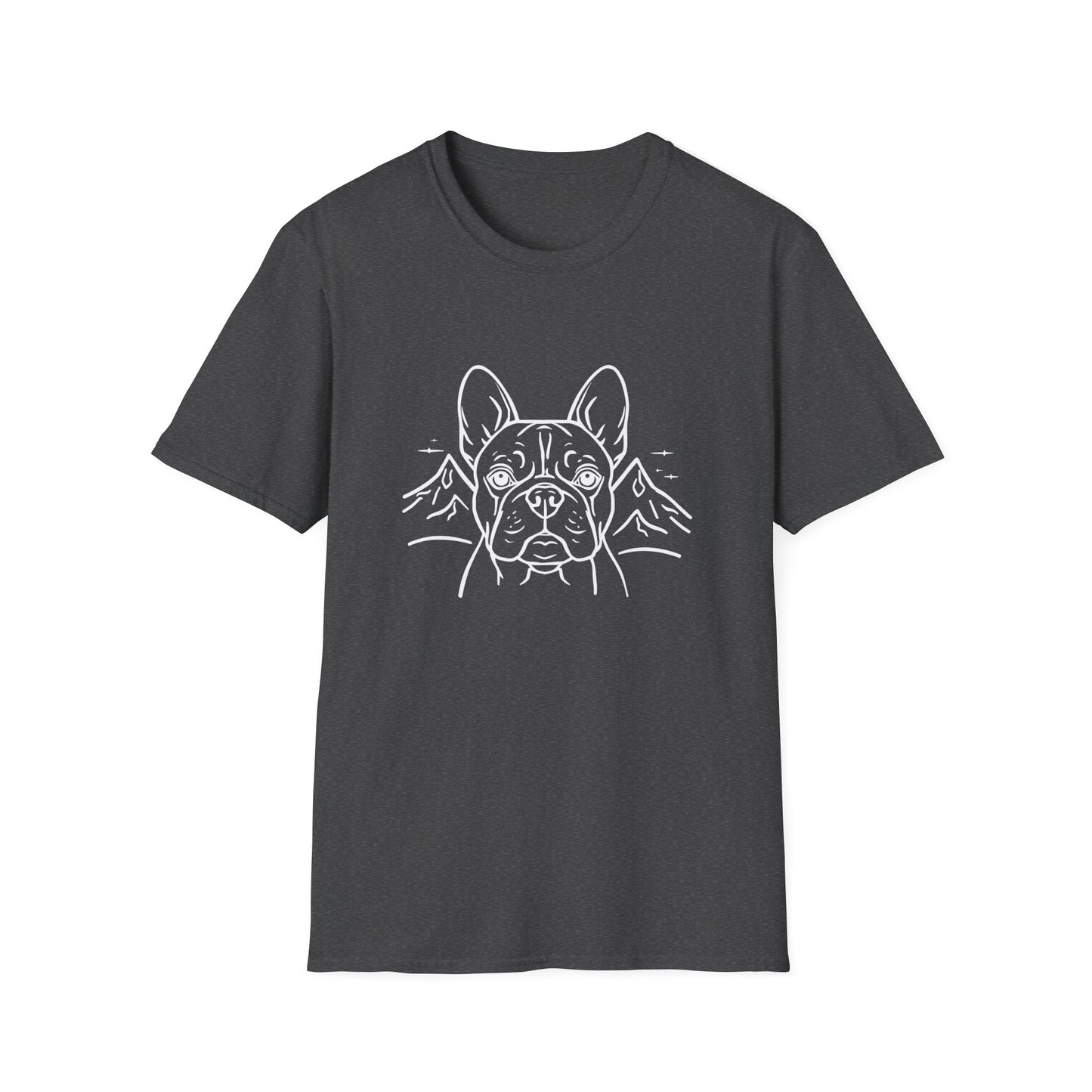 Dog Portrait Line Art Frenchie