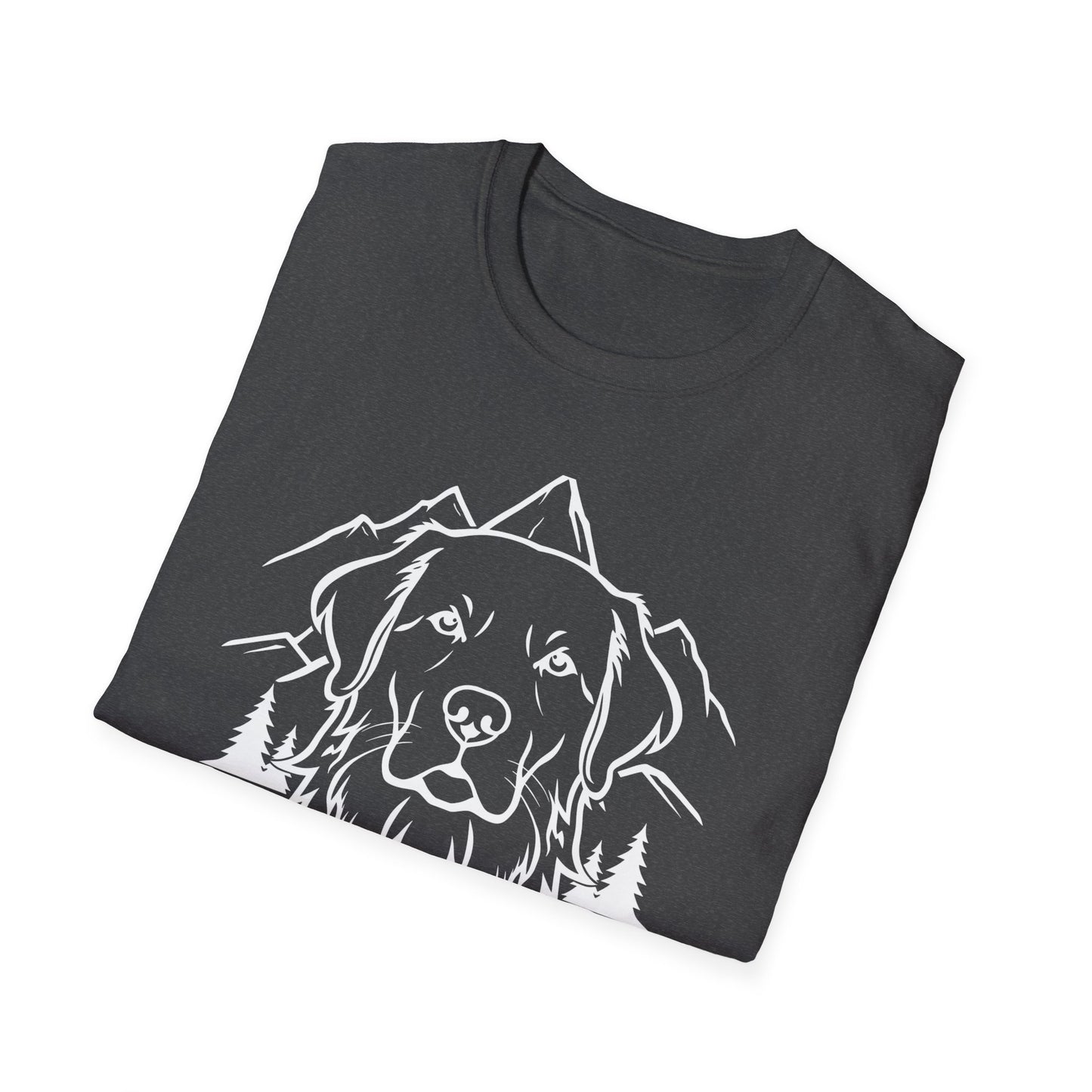 Dog Portrait Line Art Golden