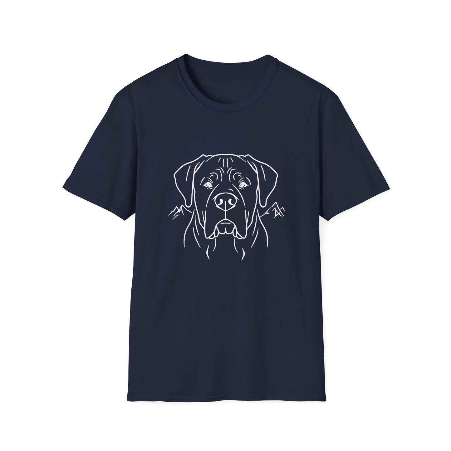Dog Portrait Line Art Mastiff