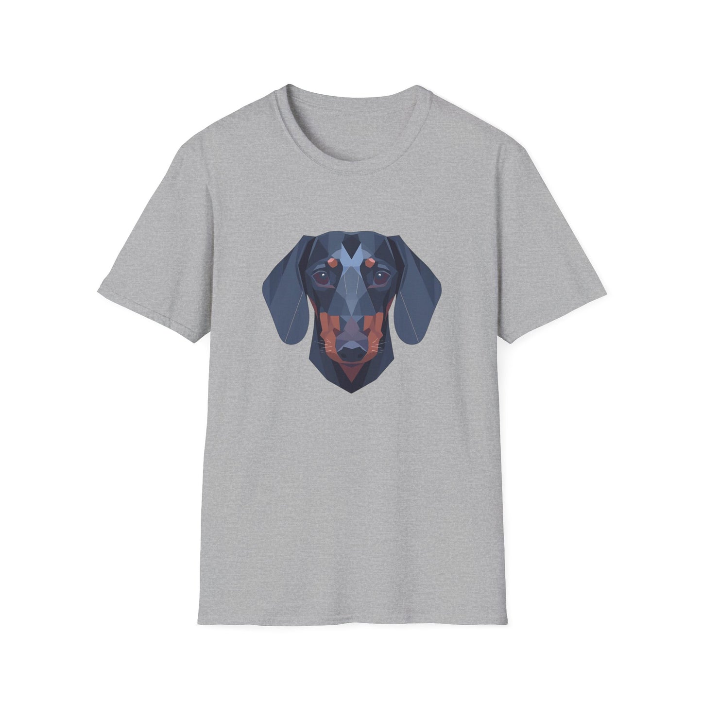 Geometric Dachshund Head