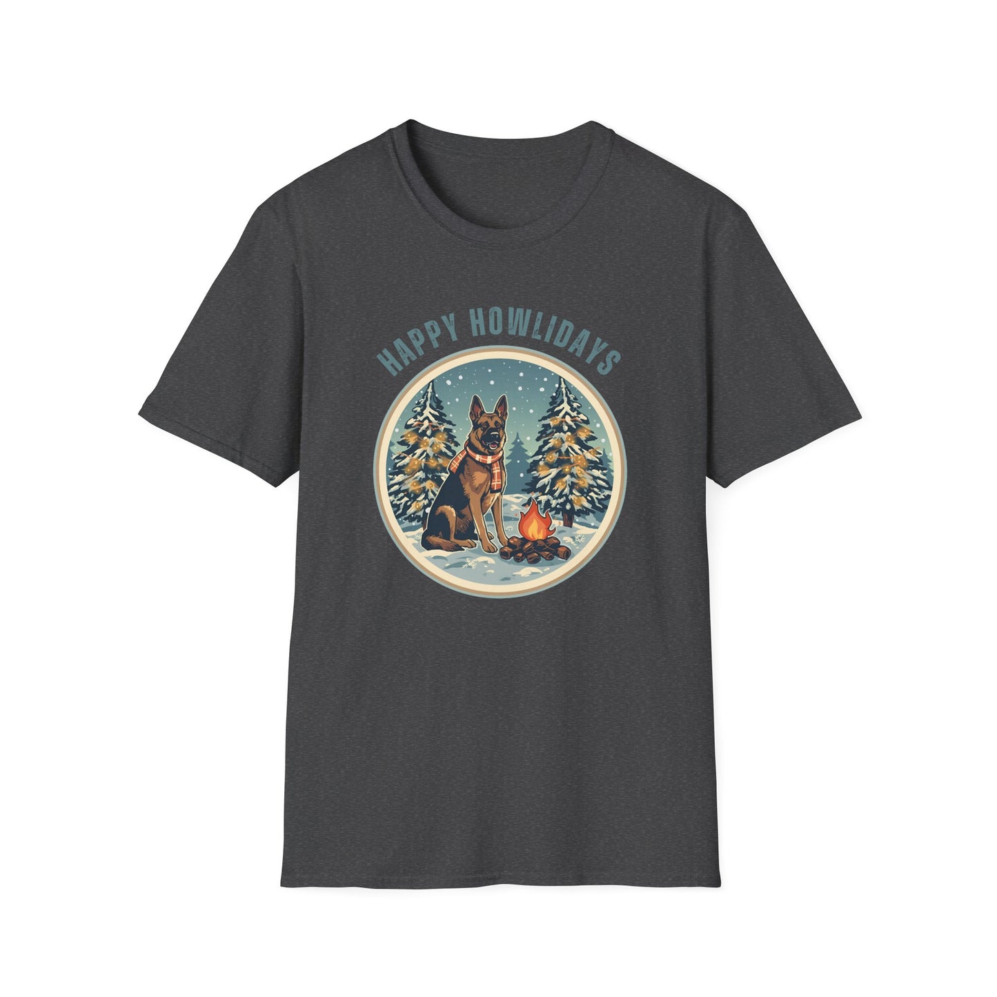 German Shepherd – Campfire Christmas II T-shirt