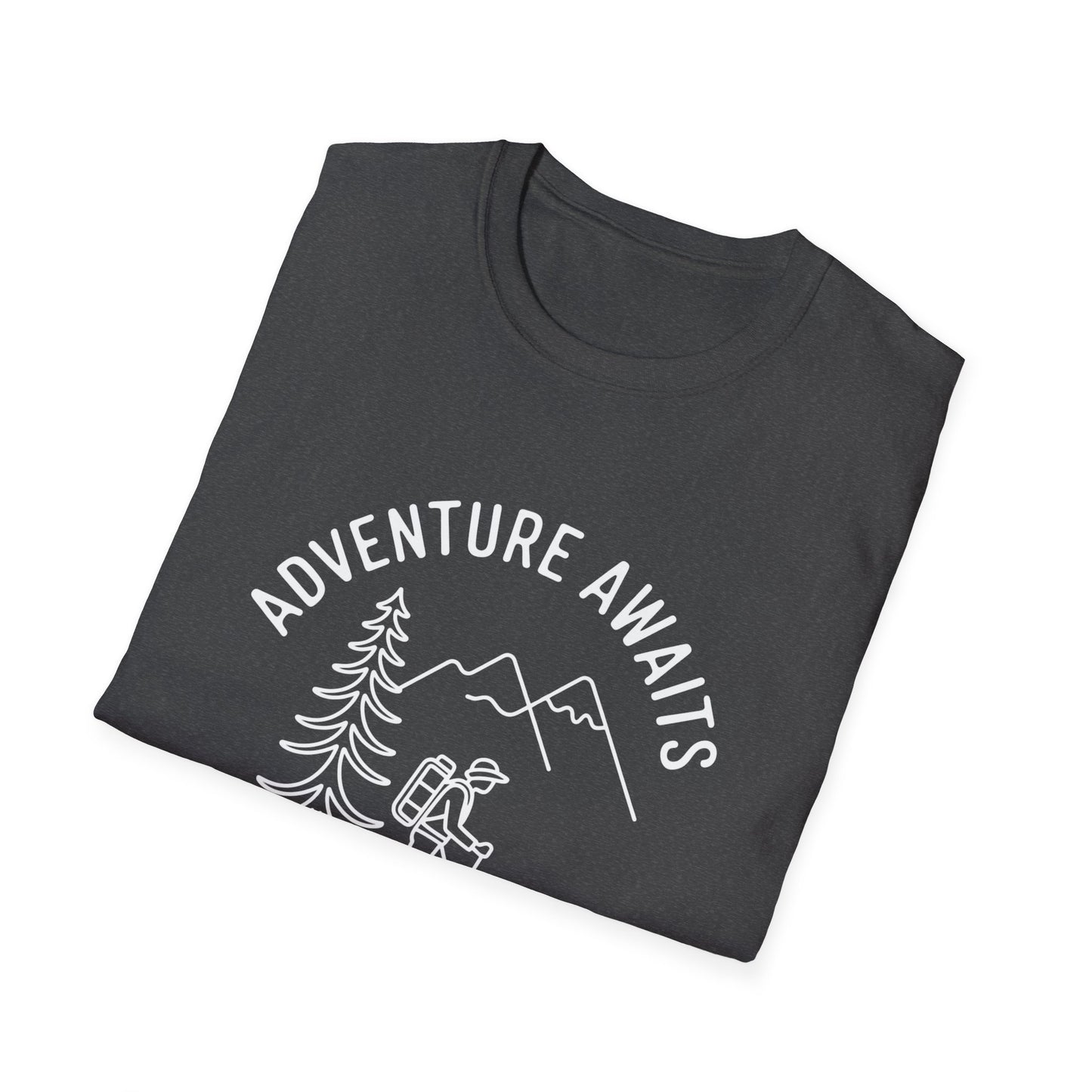 Adventure Awaits line art