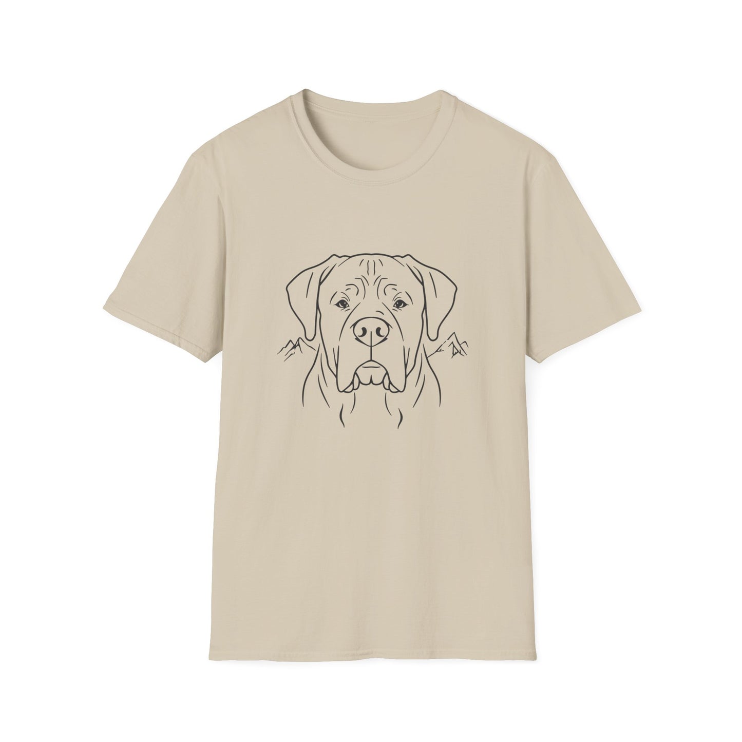 Dog Portrait Line Art Mastiff