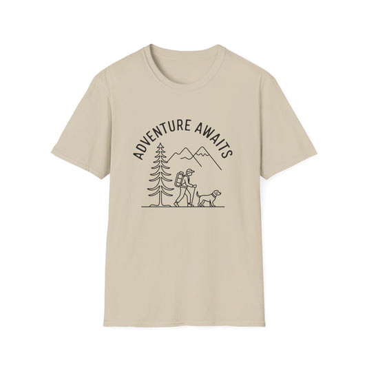 Adventure Awaits line art