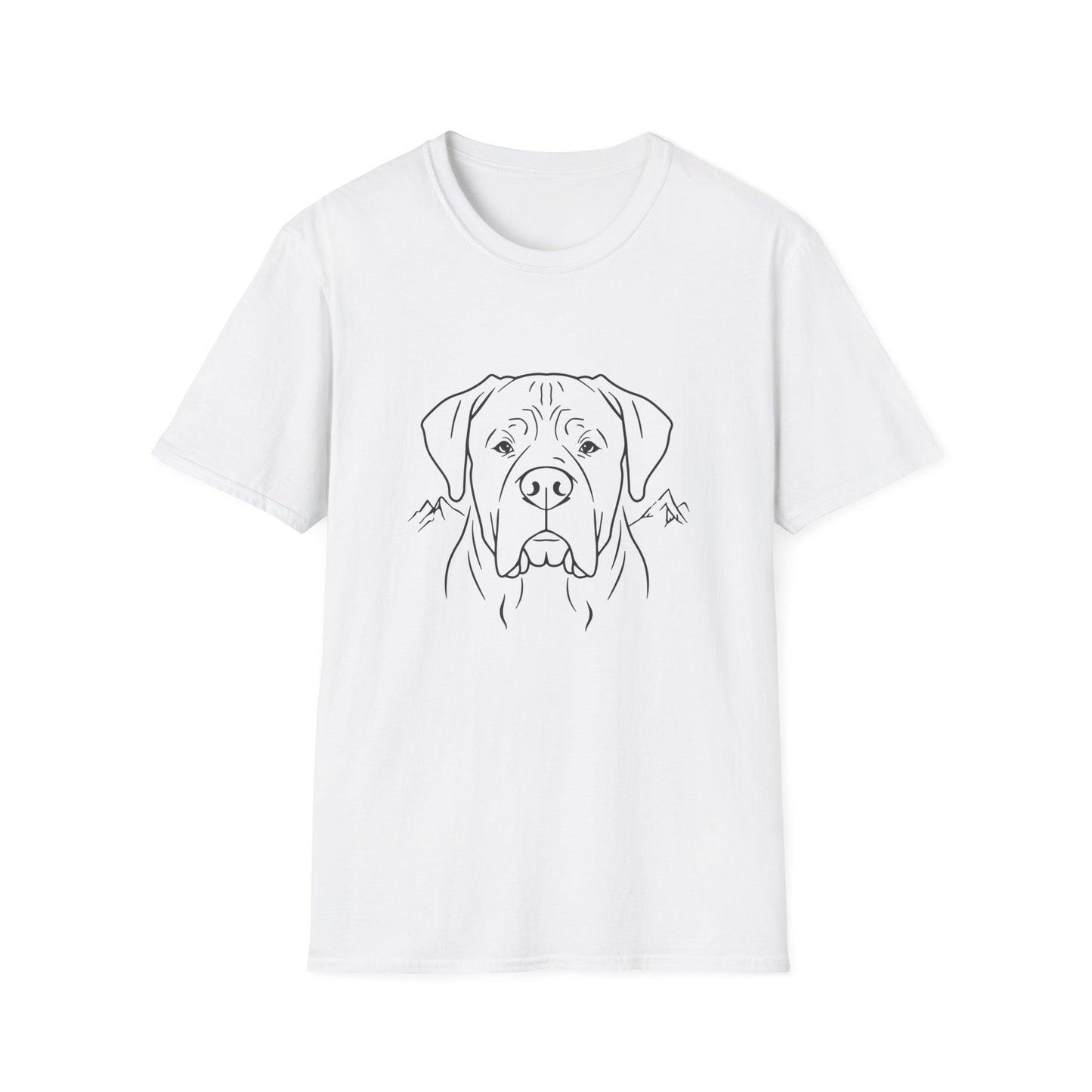 Dog Portrait Line Art Mastiff