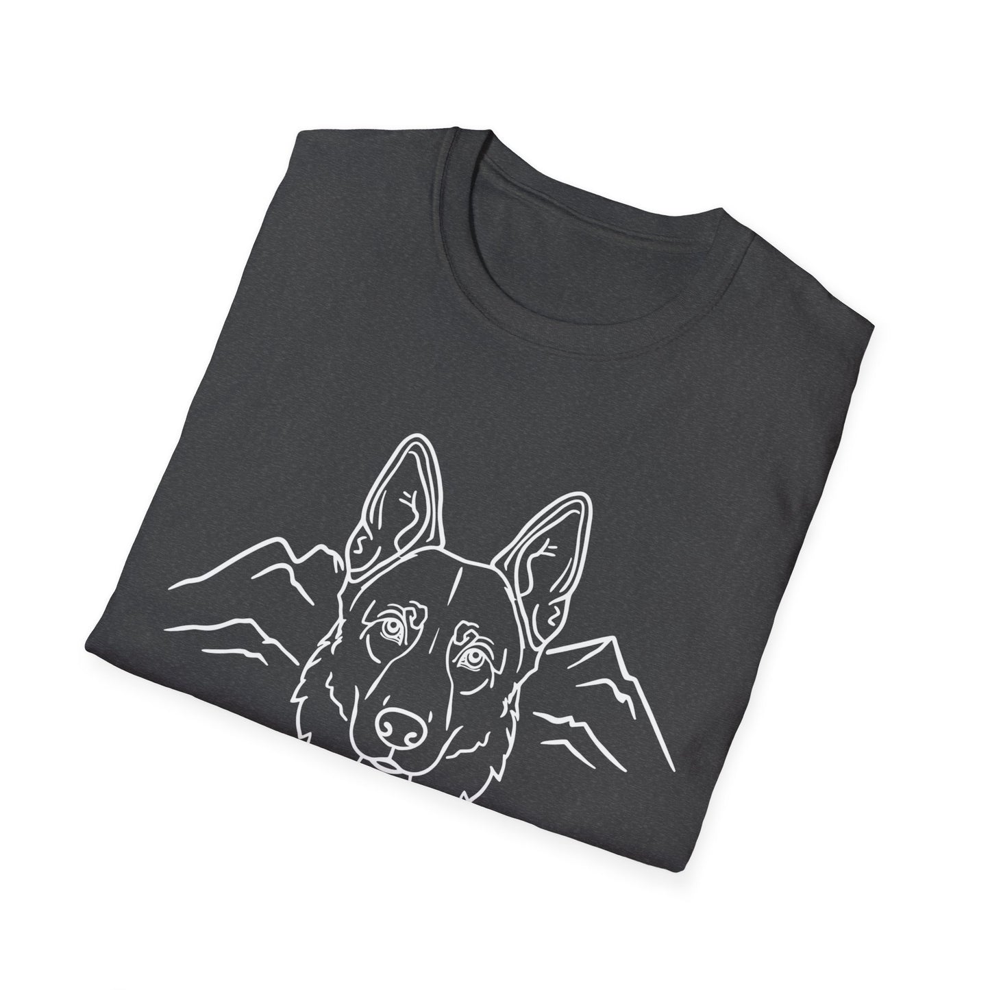 Dog Portrait Line Art German Shepherd