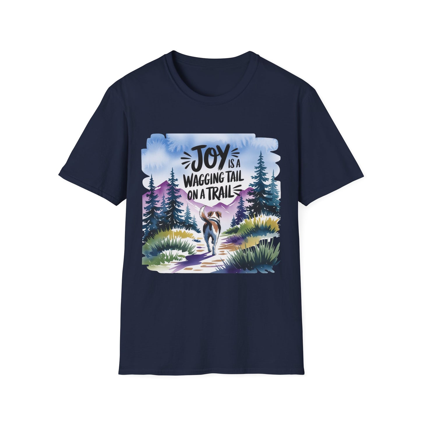 Joy is a Wagging Tail Watercolor