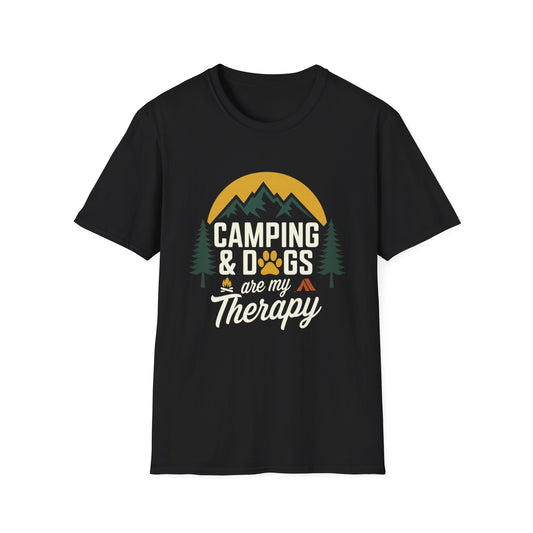 CAMPING & DOGS are my Therapy - T-shirt