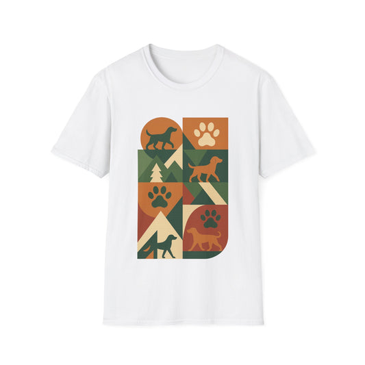 Abstract Paws in Motion T-Shirt
