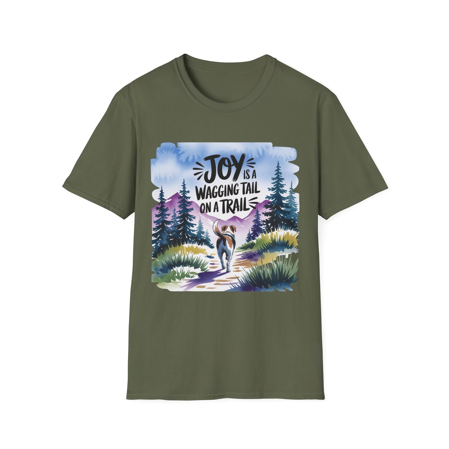 Joy is a Wagging Tail Watercolor