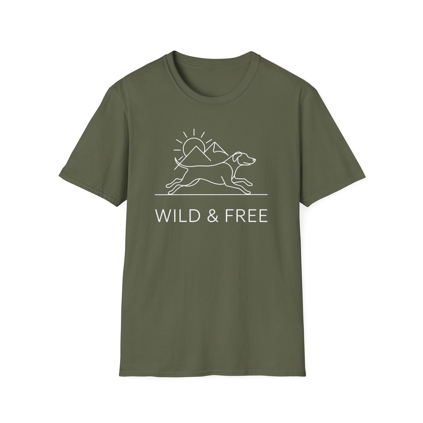 Wild & Free line art