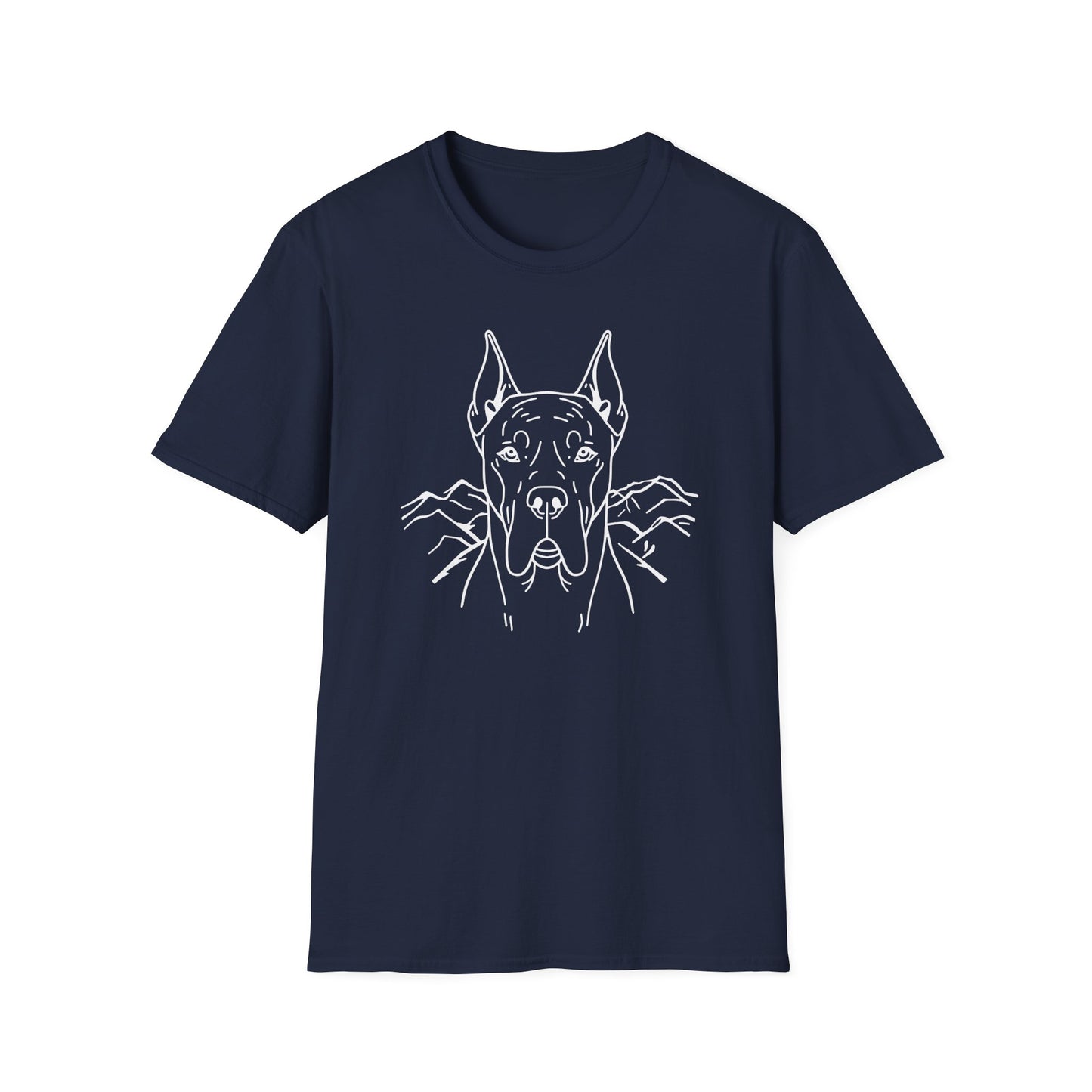 Dog Portrait Line Art Great Dane