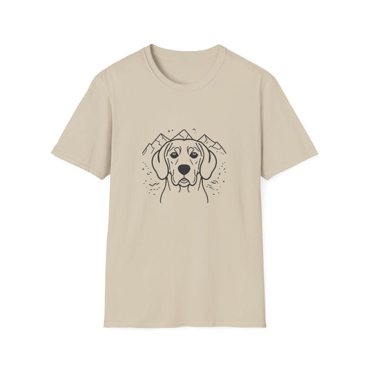 Dog Portrait Line Art Beagle