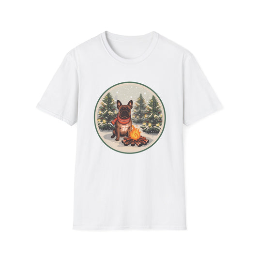 French Bulldog β Campfire Christmas T-shirt