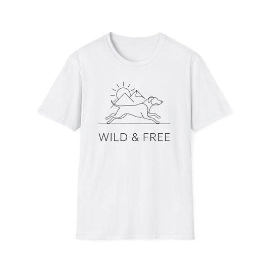 Wild & Free line art T-Shirt