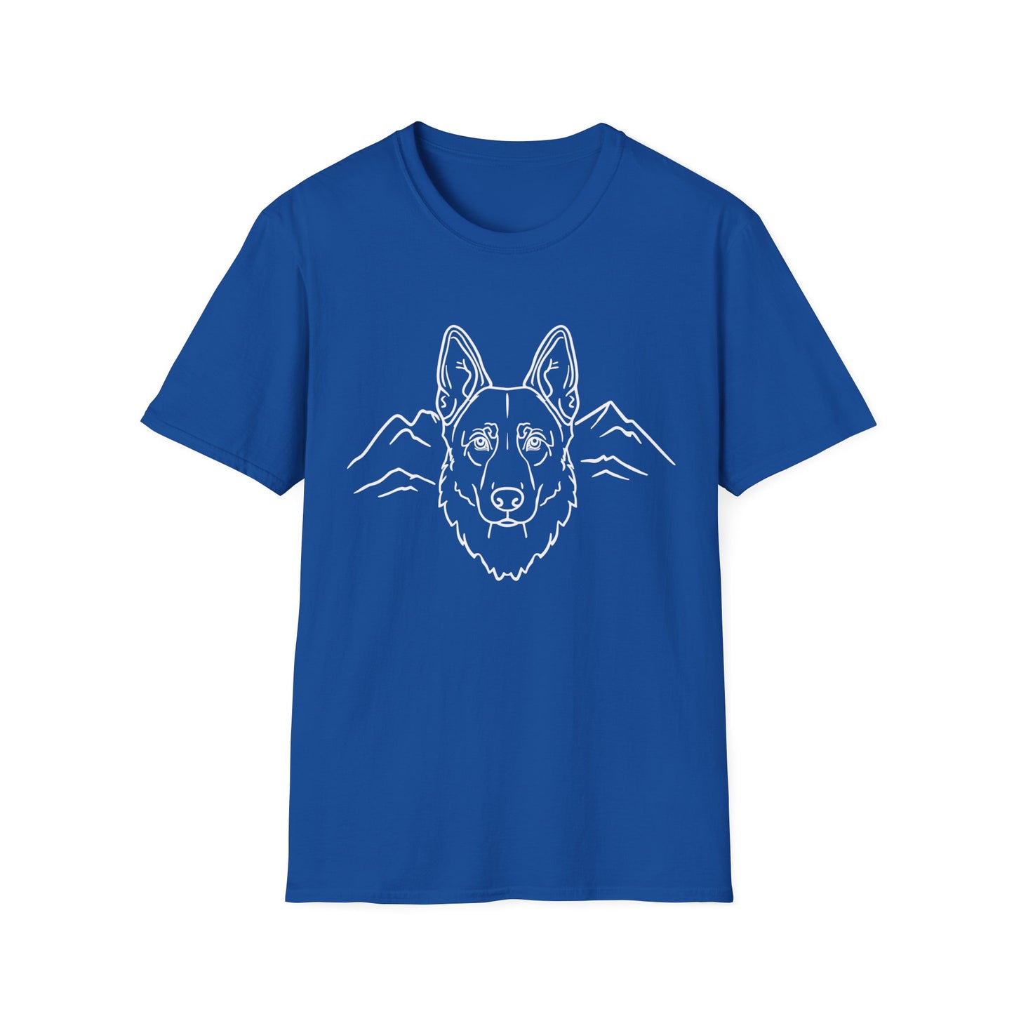 Dog Portrait Line Art German Shepherd