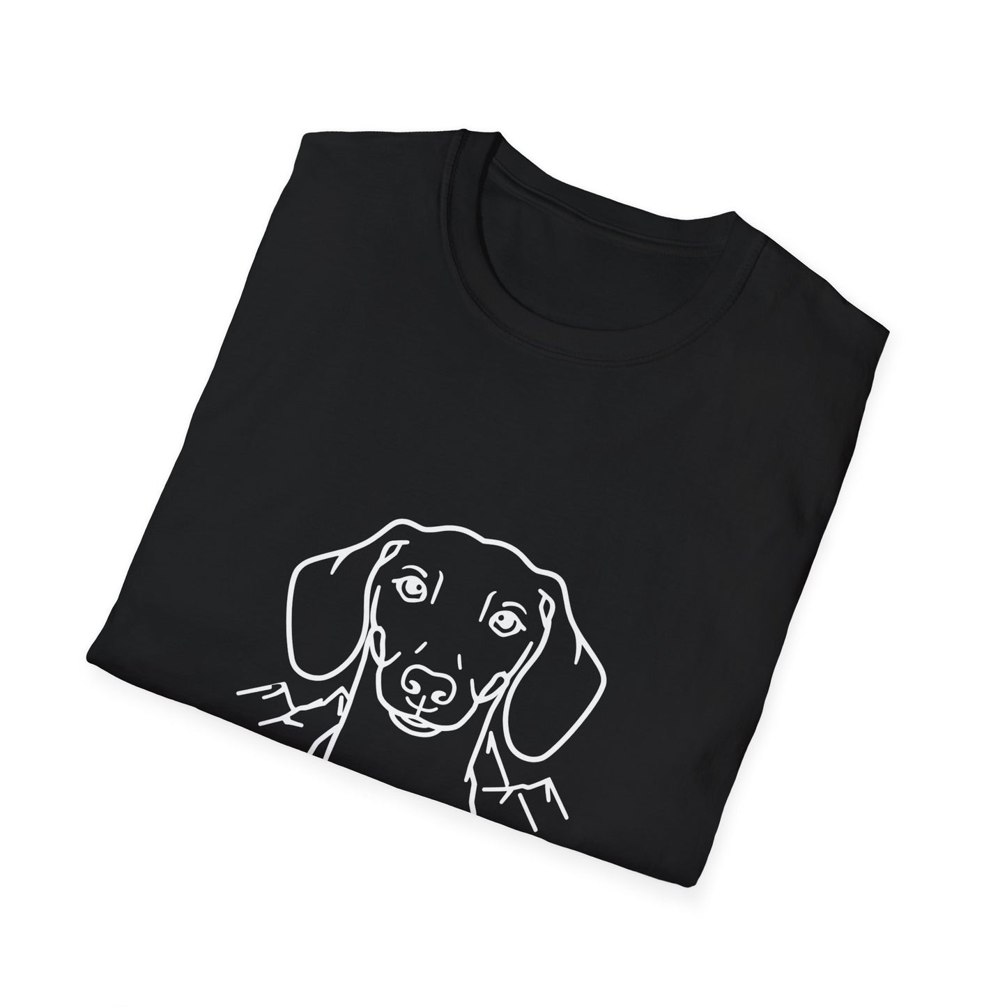 Dog Portrait Line Art Dachshund