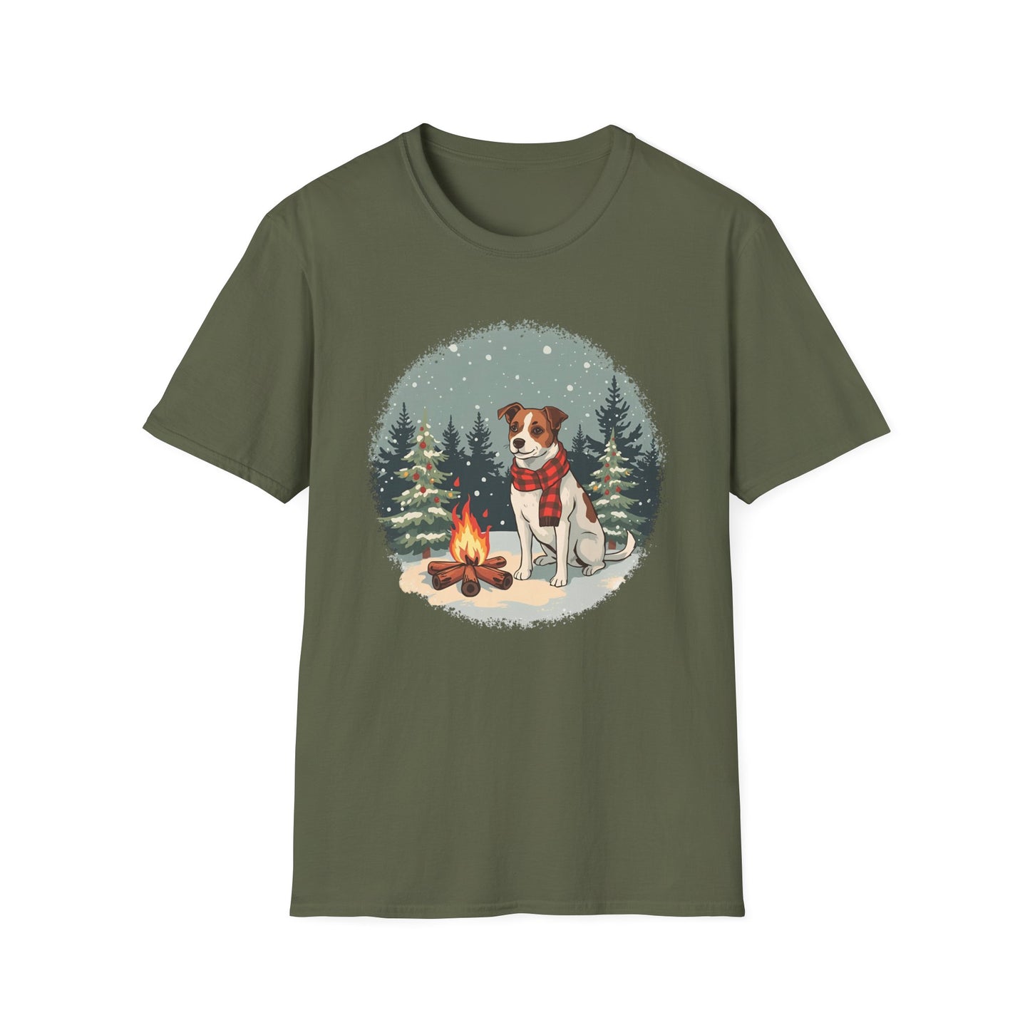 Jack Russell – Christmas Campfire II T-Shirt