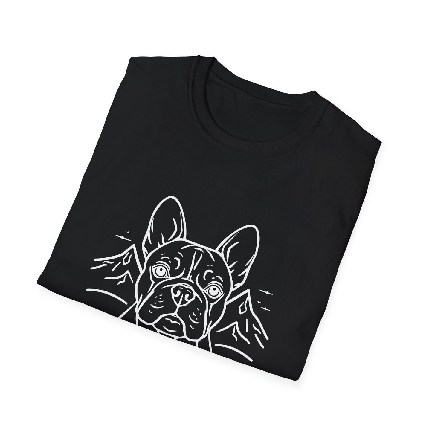 Dog Portrait Line Art Frenchie