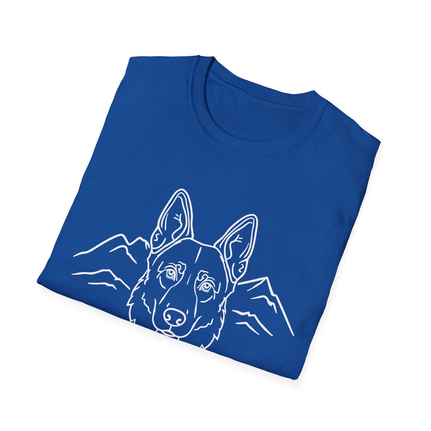 Dog Portrait Line Art German Shepherd