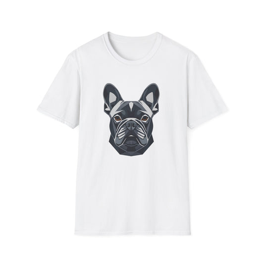 Geometric Frenchie Head T-Shirt