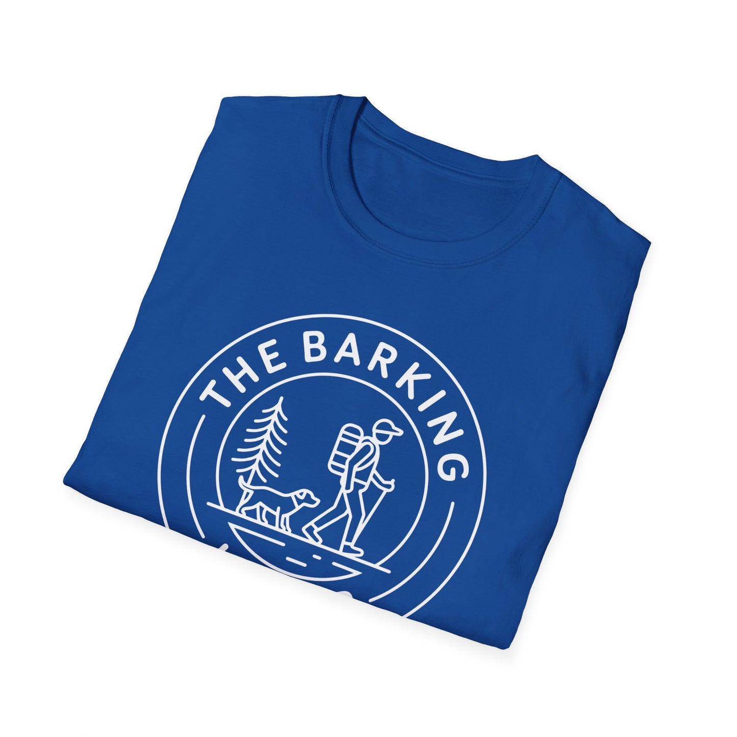 The Barking Hiker line art