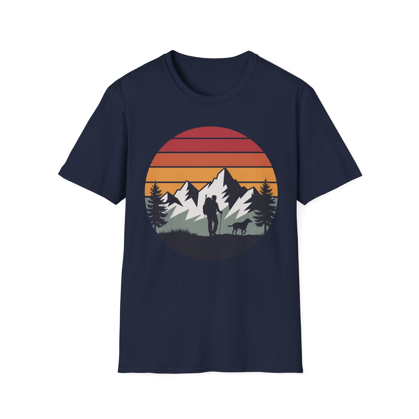 Hiker and Dog Walking