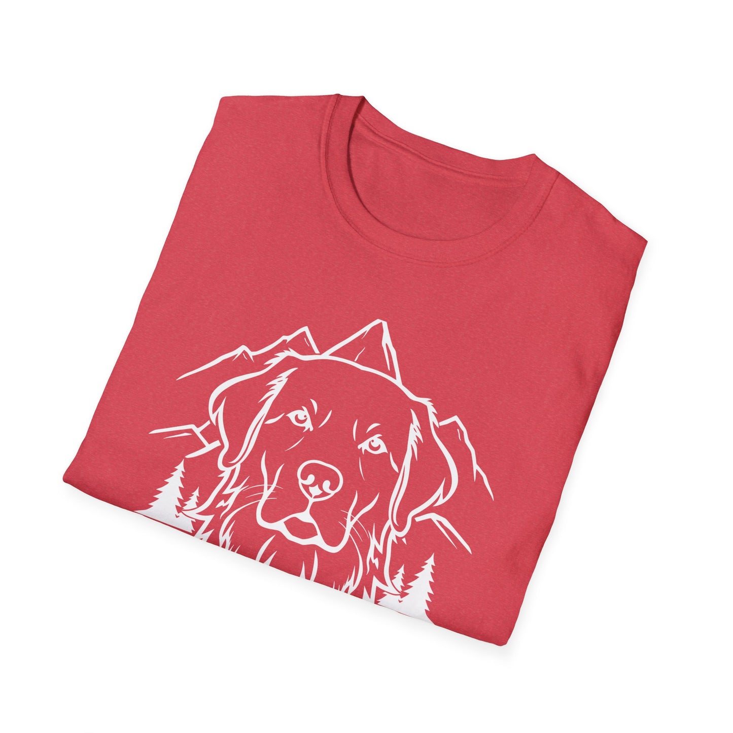 Dog Portrait Line Art Golden