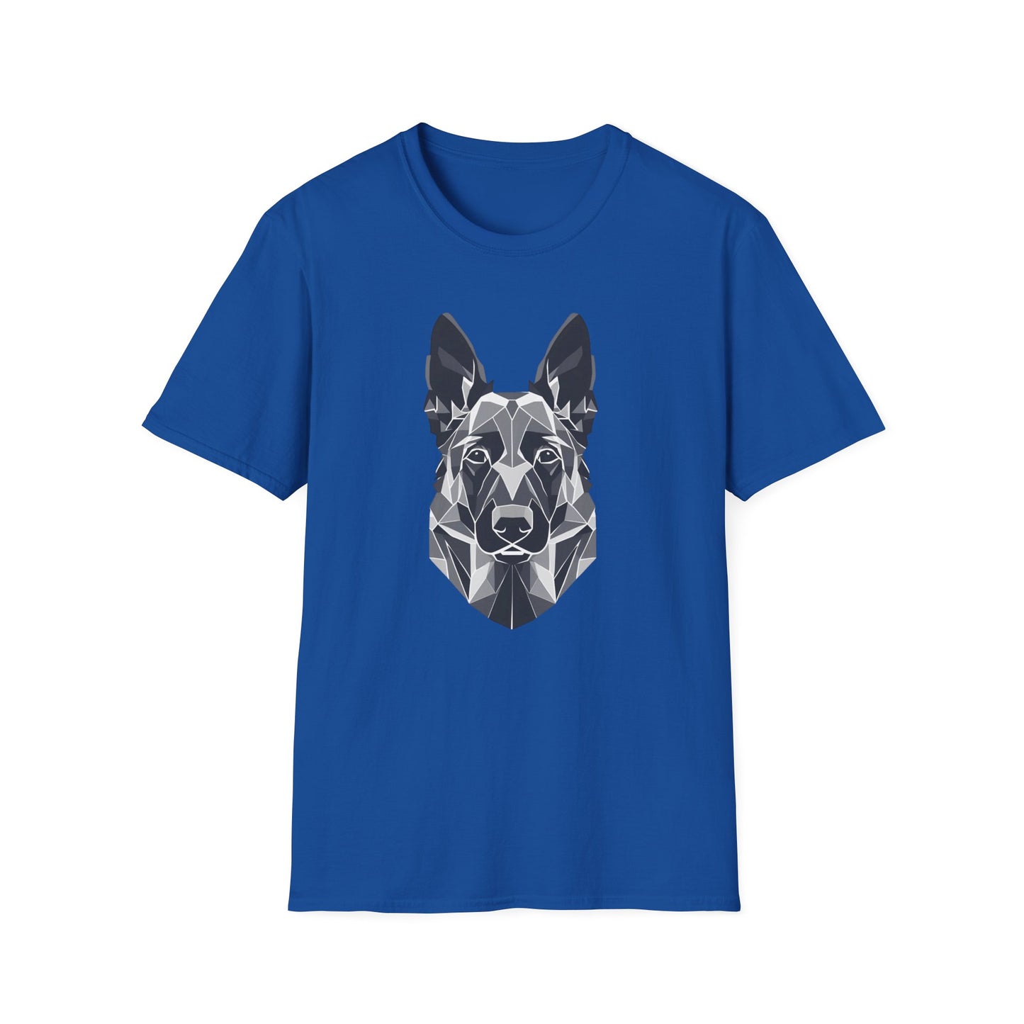 Geometric German Shepherd Head