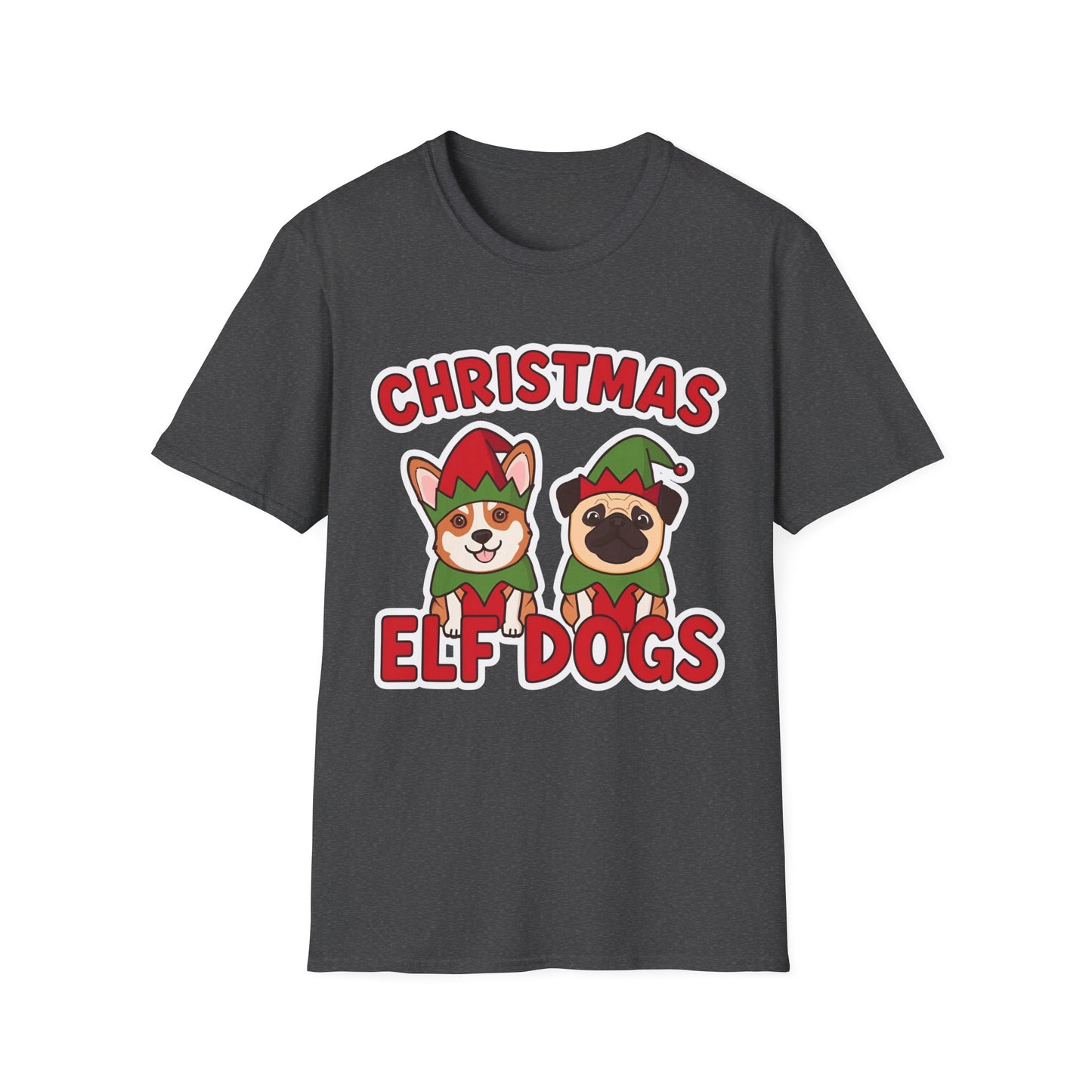 Christmas Elf Dogs T-shirt