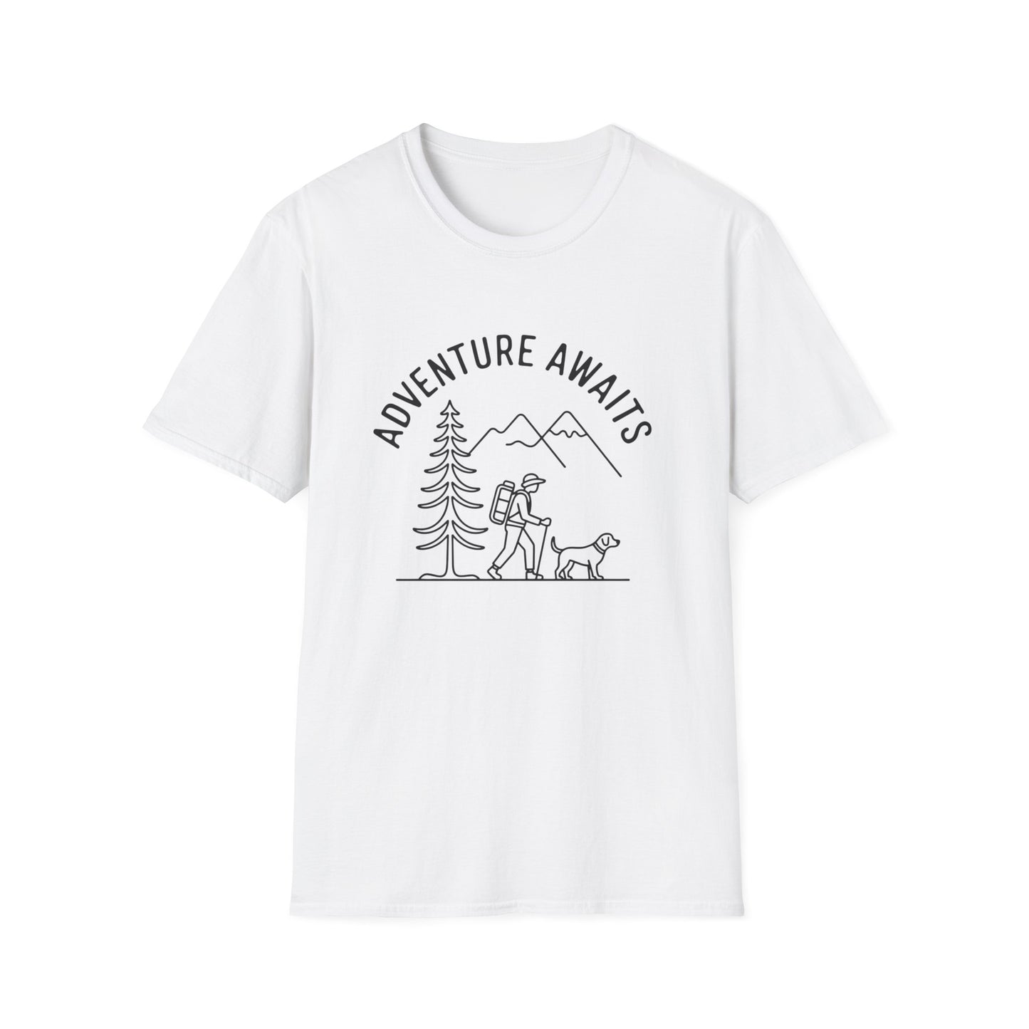 Adventure Awaits line art