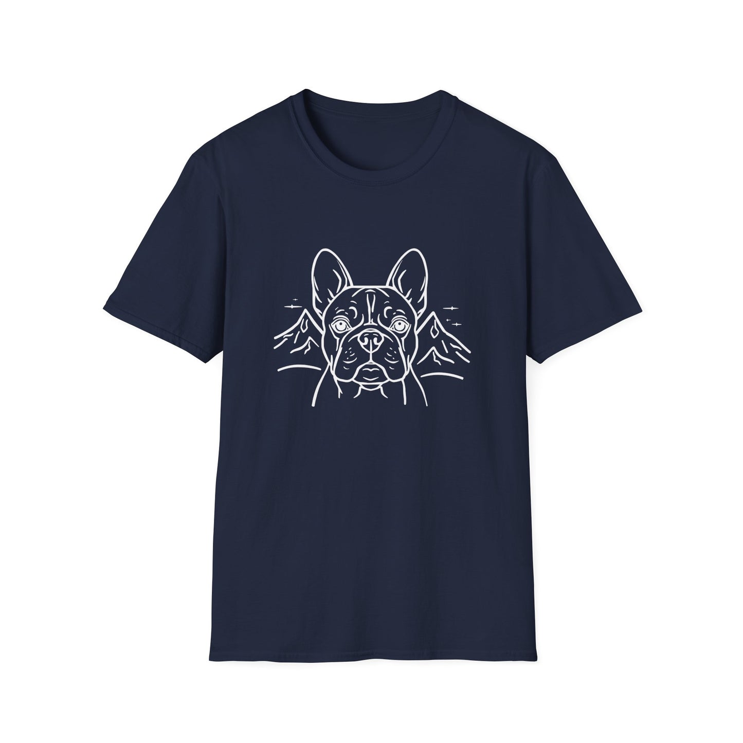 Dog Portrait Line Art Frenchie