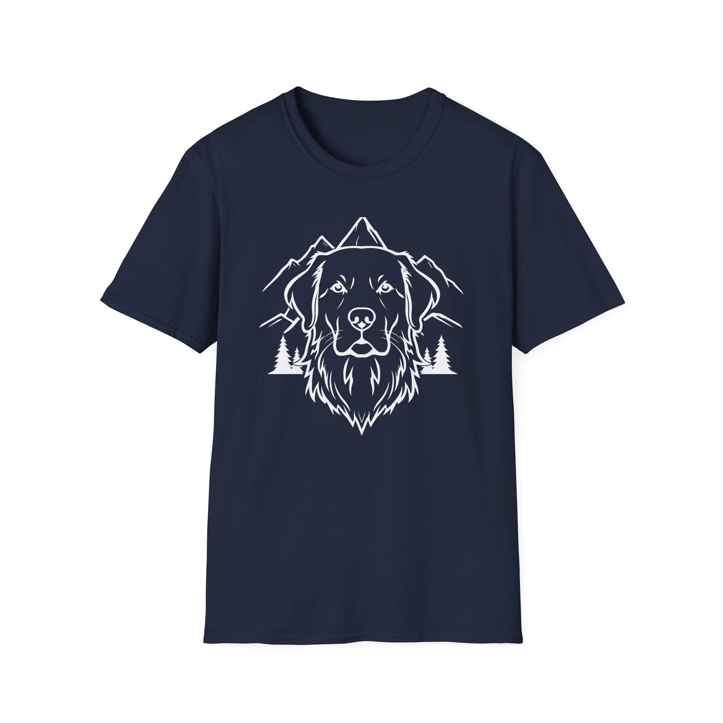 Dog Portrait Line Art Golden
