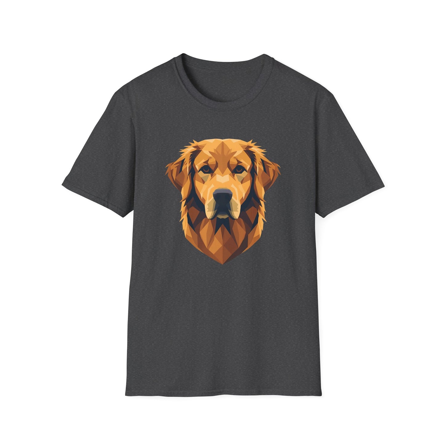 Geometric Golden Retriever Head