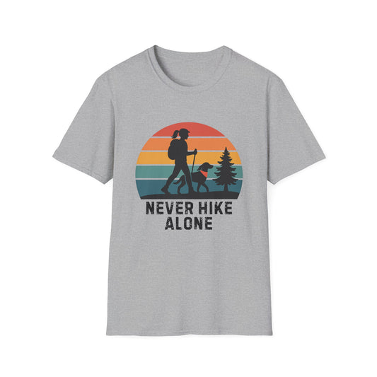 Never Hike Alone lady T-Shirt