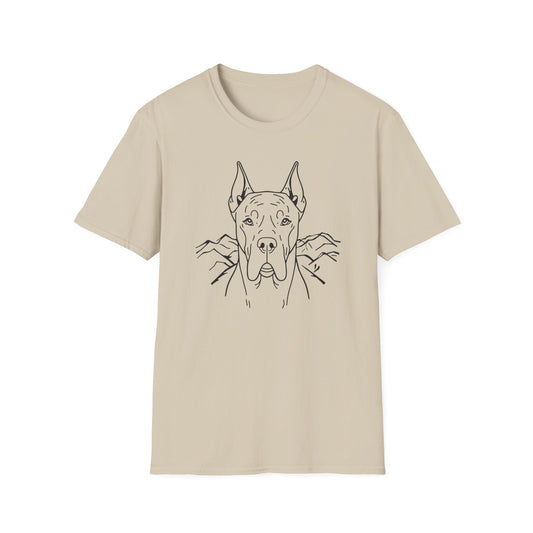Dog Portrait Line Art Great Dane