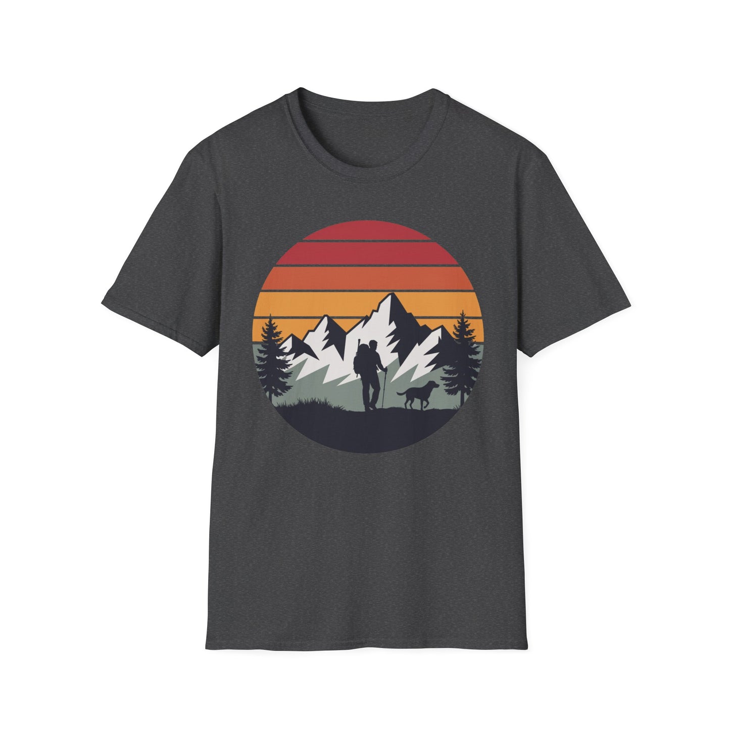 Hiker and Dog Walking