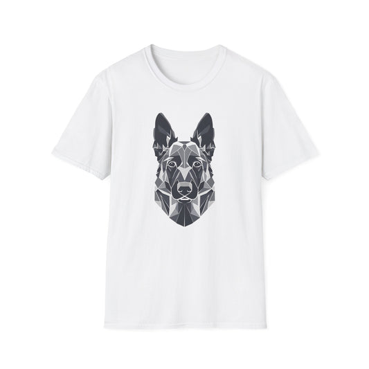 Geometric German Shepherd Head