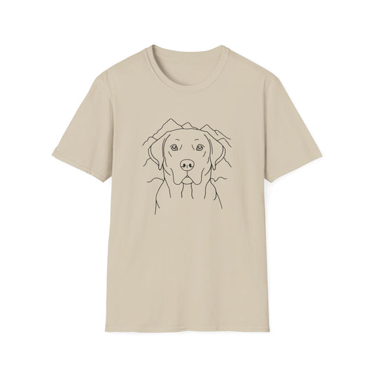 Dog Portrait Line Art Labrador