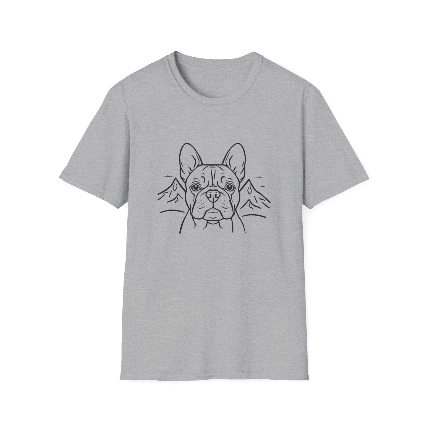 Dog Portrait Line Art Frenchie